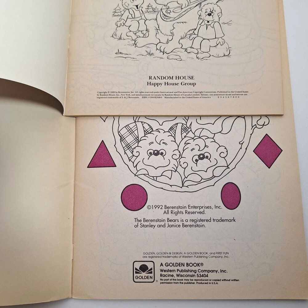 Berenstain Bears Mini-Boxes To Color Bigpaw Punch-Out Finish Picture Vintage - Picture 15 of 15